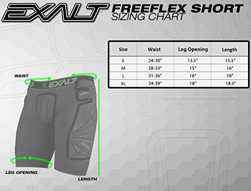 Exalt Paintball FreeFlex Slide Shorts Black | KNAMAO.