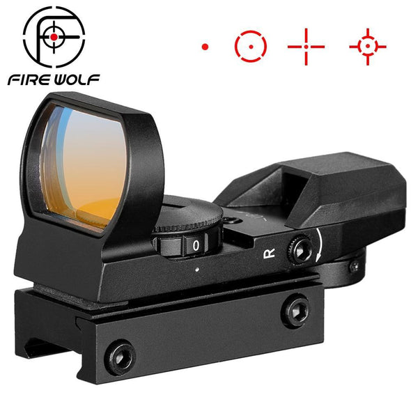 Fire Wolf 342 Multi Red Dot Sight with Mount for 20mm Rail Black | KNAMAO.