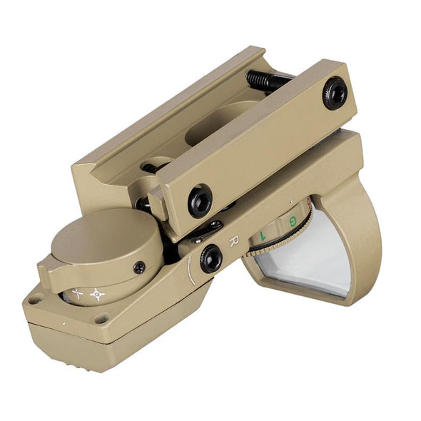 Fire Wolf 372 Holographic Reflex Sights Green-Red Dot for 20mm Rail Mount Tan | KNAMAO.