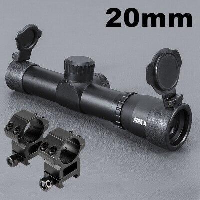 Fire Wolf FW7-HL009 4.5x20 Compact Hunting Rifle Scope with 11-20mm Mount | KNAMAO.