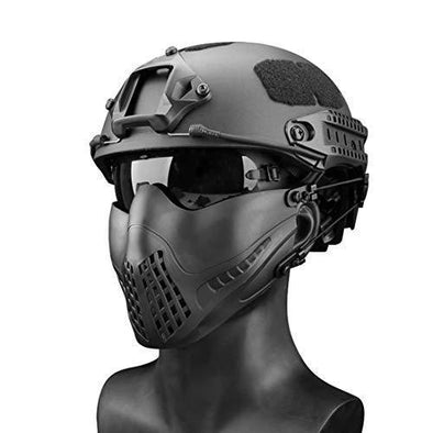 Freahap Airsoft Half Face Mask Black | KNAMAO.