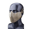 Freahap Airsoft Half Face Mask Brown | KNAMAO.