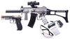 GameFace GFRPKTGS Ghost Affliction Full-Auto Airsoft BB SMG-Pistol Kit Grey-Smoke | KNAMAO.