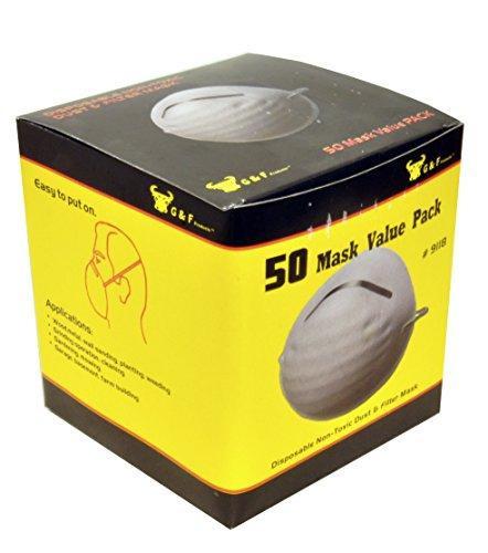 G&F 9118 Disposable Dust Filter Mask 50 PCS | KNAMAO.