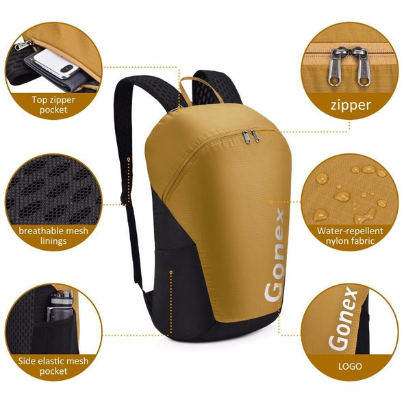 Gonex 32L Lightweight Foldable Packable Sport Daysack | KNAMAO.