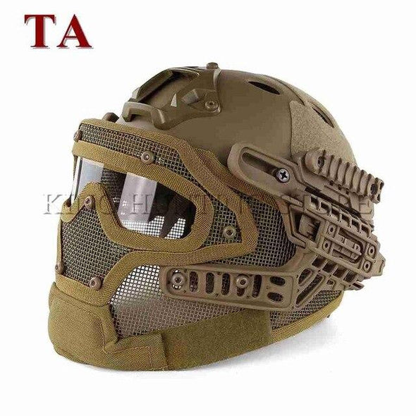 Guanhzhou Airsoft FAST-Helmet with Google-Mask Combination | KNAMAO.