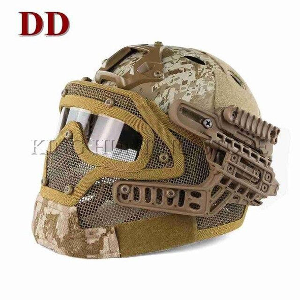 Guanhzhou Airsoft FAST-Helmet with Google-Mask Combination | KNAMAO.