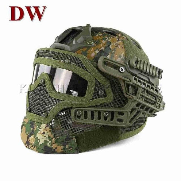 Guanhzhou Airsoft FAST-Helmet with Google-Mask Combination | KNAMAO.