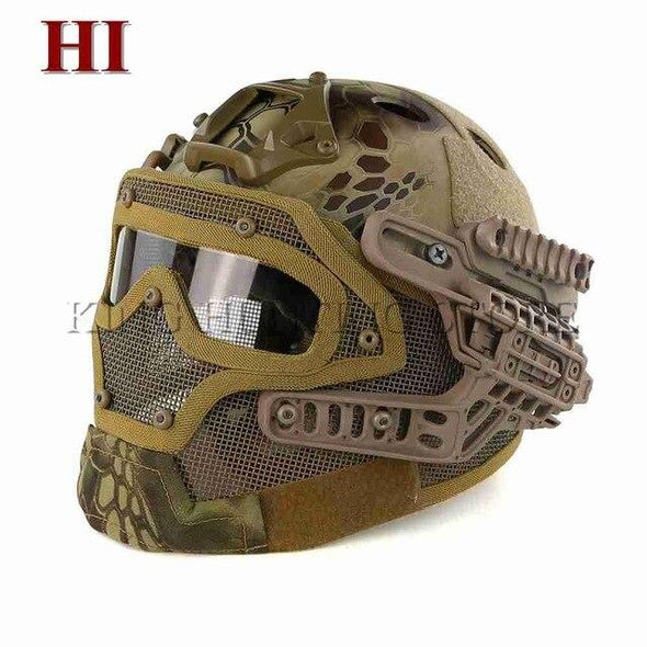 Guanhzhou Airsoft FAST-Helmet with Google-Mask Combination | KNAMAO.