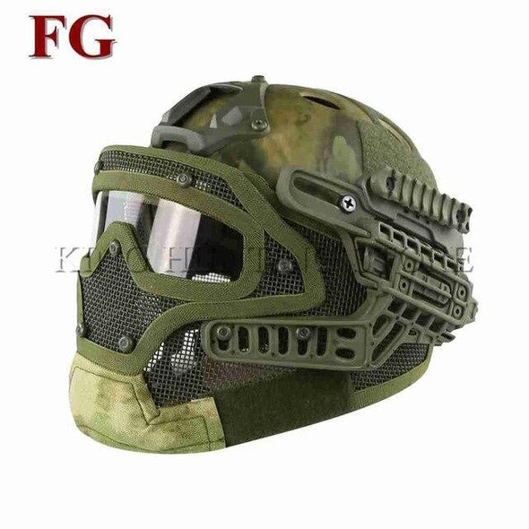 Guanhzhou Airsoft FAST-Helmet with Google-Mask Combination | KNAMAO.