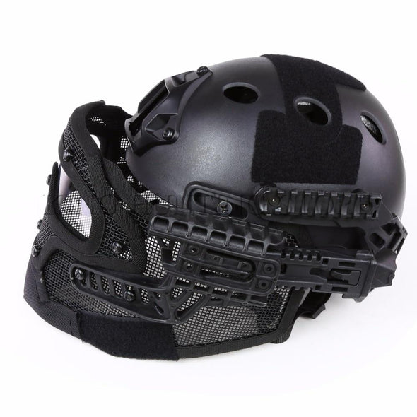 Guanhzhou Airsoft FAST-Helmet with Google-Mask Combination | KNAMAO.