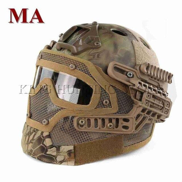 Guanhzhou Airsoft FAST-Helmet with Google-Mask Combination | KNAMAO.