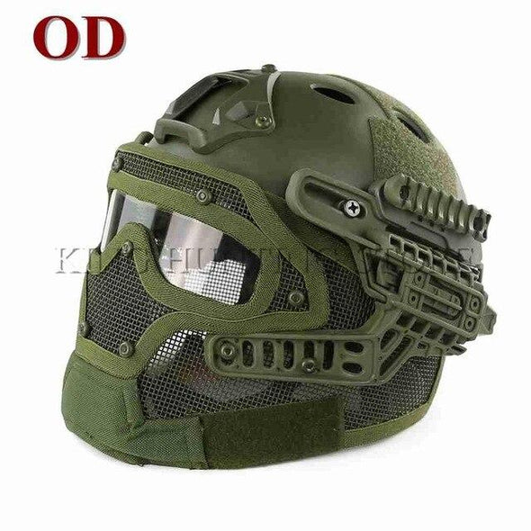 Guanhzhou Airsoft FAST-Helmet with Google-Mask Combination | KNAMAO.