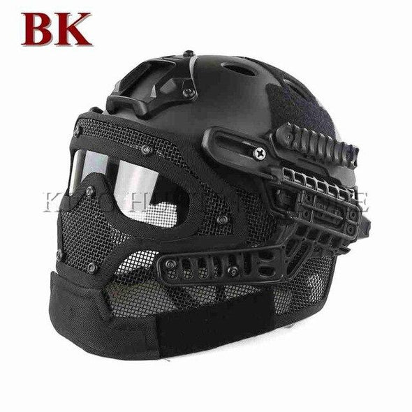 Guanhzhou Airsoft FAST-Helmet with Google-Mask Combination | KNAMAO.