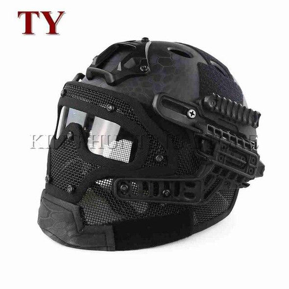 Guanhzhou Airsoft FAST-Helmet with Google-Mask Combination | KNAMAO.