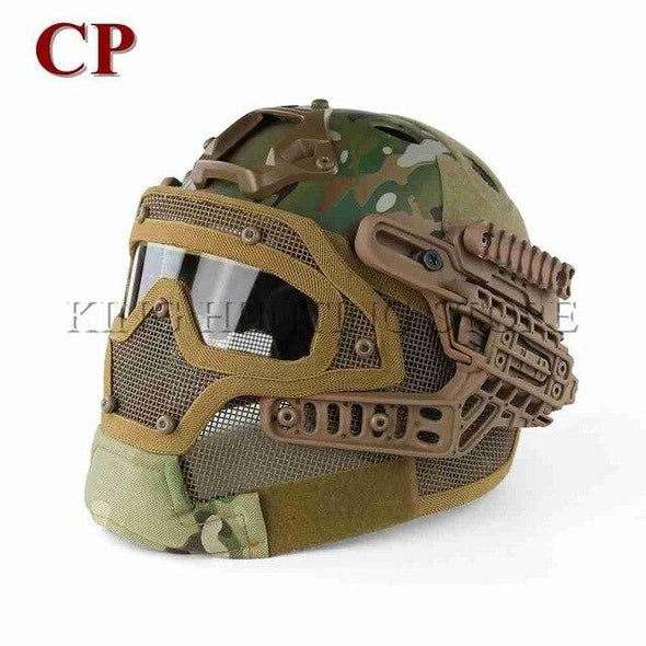 Guanhzhou Airsoft FAST-Helmet with Google-Mask Combination | KNAMAO.