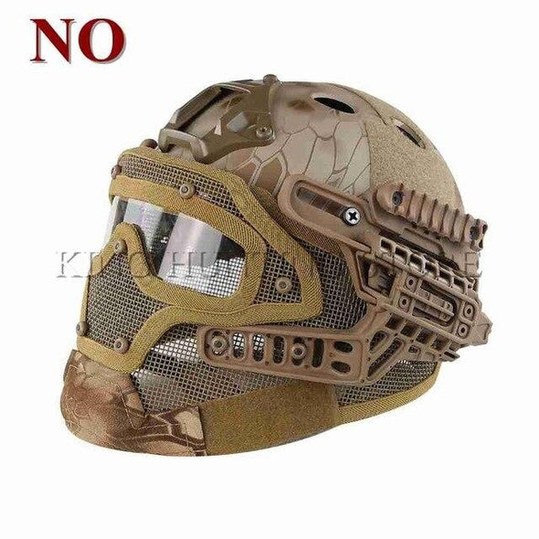 Guanhzhou Airsoft FAST-Helmet with Google-Mask Combination | KNAMAO.