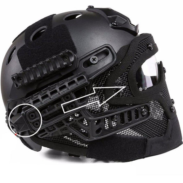 Guanhzhou Airsoft FAST-Helmet with Google-Mask Combination | KNAMAO.