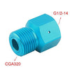Gurlleu Universal Paintball Tank CO2 CGA320 Adapter Male-G1/2-Female | KNAMAO.