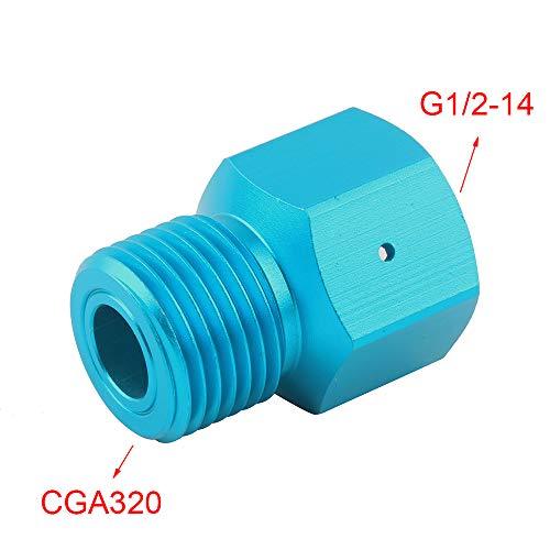 Gurlleu Universal Paintball Tank CO2 CGA320 Adapter Male-G1/2-Female | KNAMAO.