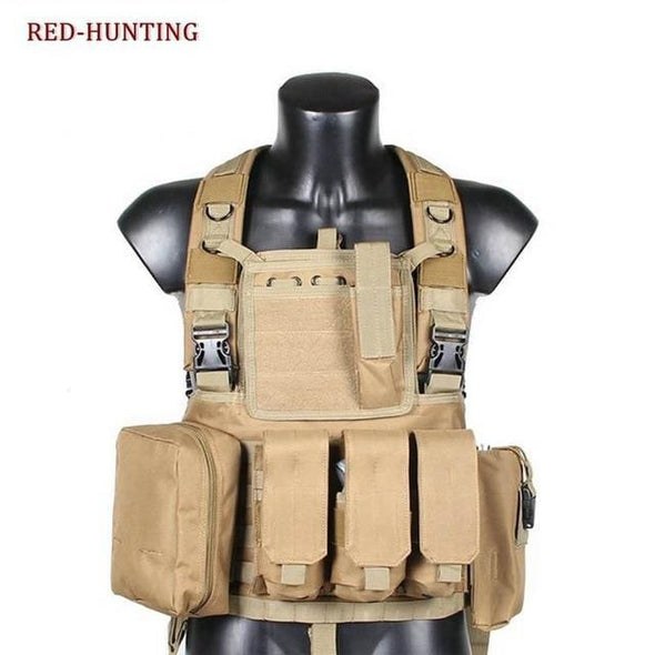 Han Wild Airsoft Tactical USMC Combat Molle RRV Chest Rig | KNAMAO.