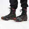 HK Army Digger X1 Hightop Paintball Cleats Black-Red | KNAMAO.