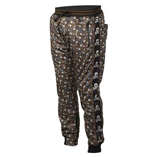 HK Army Track Jogger Pants Hostilewear Skulls Brown | KNAMAO.