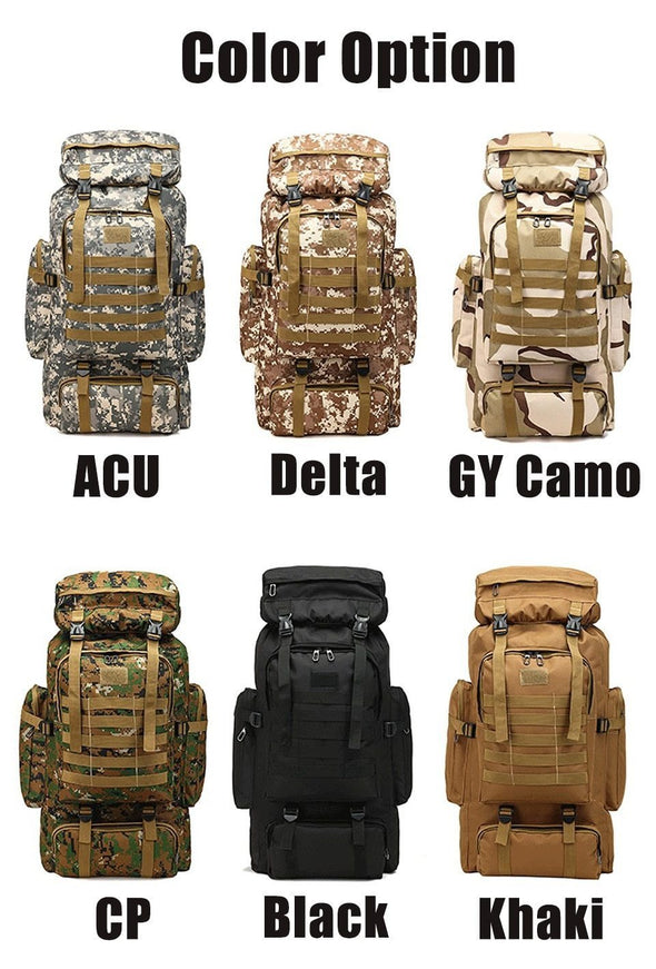IMOK 0711BBLD02 Tactical Military Hiking Backpack 80L | KNAMAO.