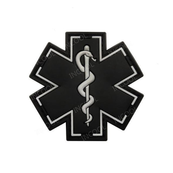 INCOOL 3D PVC Medical PARAMEDIC Tactical Moral Patch Black | KNAMAO.