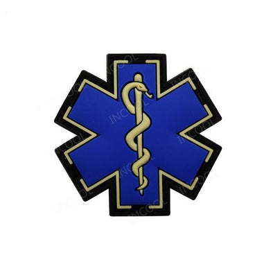 INCOOL 3D PVC Medical PARAMEDIC Tactical Moral Patch Blue | KNAMAO.