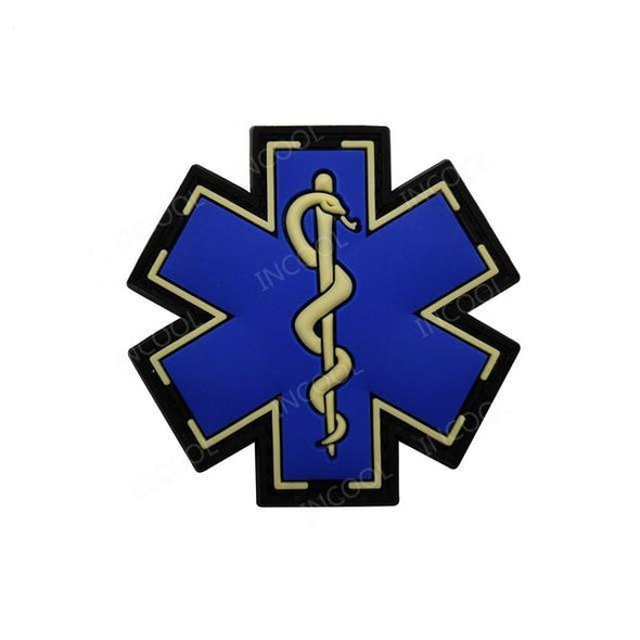 INCOOL 3D PVC Medical PARAMEDIC Tactical Moral Patch Blue | KNAMAO.