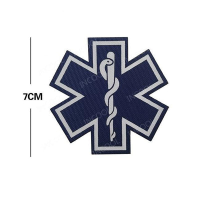 INCOOL 3D PVC Medical PARAMEDIC Tactical Moral Patch Blue-White | KNAMAO.