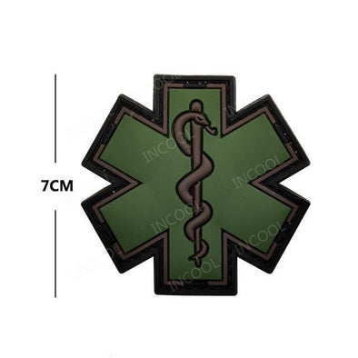 INCOOL 3D PVC Medical PARAMEDIC Tactical Moral Patch Green | KNAMAO.