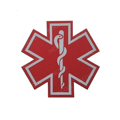 INCOOL 3D PVC Medical PARAMEDIC Tactical Moral Patch Red-White | KNAMAO.