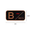 IRON ON PATCH Tactical 3D PVC Blood Type Patches | KNAMAO.