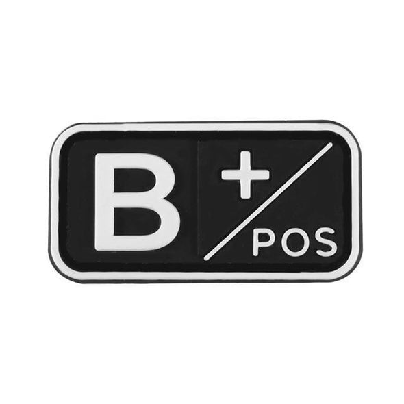 IRON ON PATCH Tactical 3D PVC Blood Type Patches | KNAMAO.