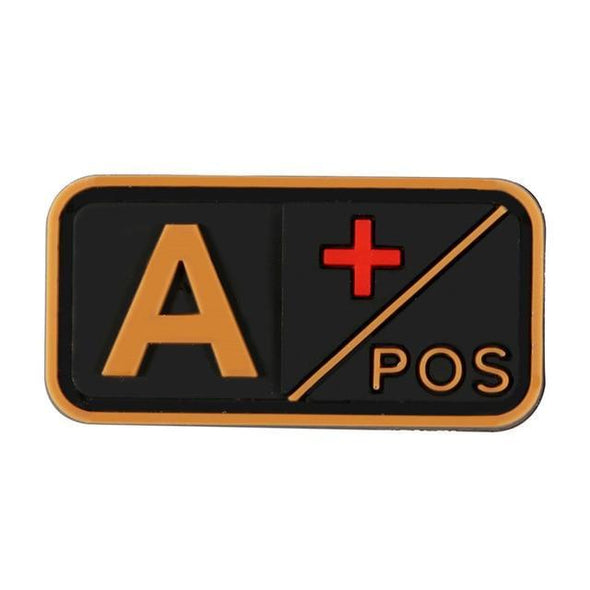 IRON ON PATCH Tactical 3D PVC Blood Type Patches | KNAMAO.