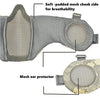 Jadedragon PJ Tactical Fast Helmet + Protect Ear Foldable Double Straps Half Face Mesh Mask + Goggle ACU | KNAMAO.