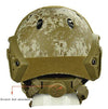 Jadedragon PJ Tactical Fast Helmet + Protect Ear Foldable Double Straps Half Face Mesh Mask + Goggle Desert Digital | KNAMAO.