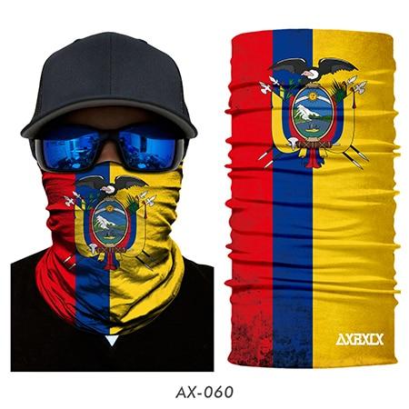 JIUSUYI AX43-64 Unisex 3D National Flag Neck Gaiter - KNAMAO