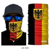 JIUSUYI AX43-64 Unisex 3D National Flag Neck Gaiter - KNAMAO