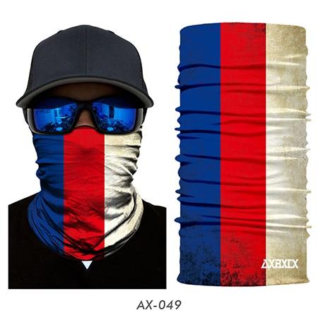 JIUSUYI AX43-64 Unisex 3D National Flag Neck Gaiter - KNAMAO