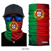 JIUSUYI AX43-64 Unisex 3D National Flag Neck Gaiter - KNAMAO