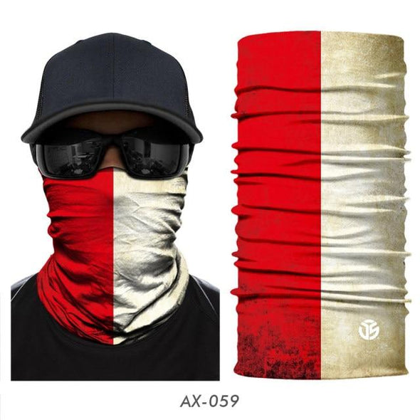 JIUSUYI AX43-64 Unisex 3D National Flag Neck Gaiter - KNAMAO