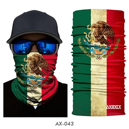 JIUSUYI AX43-64 Unisex 3D National Flag Neck Gaiter - KNAMAO
