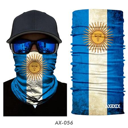 JIUSUYI AX43-64 Unisex 3D National Flag Neck Gaiter - KNAMAO
