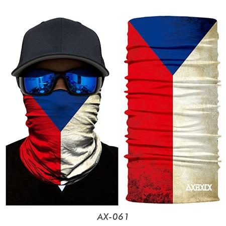 JIUSUYI AX43-64 Unisex 3D National Flag Neck Gaiter - KNAMAO