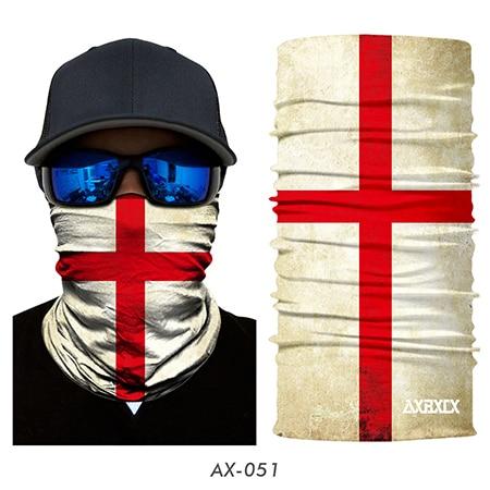 JIUSUYI AX43-64 Unisex 3D National Flag Neck Gaiter - KNAMAO