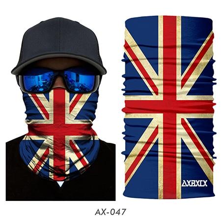 JIUSUYI AX43-64 Unisex 3D National Flag Neck Gaiter - KNAMAO