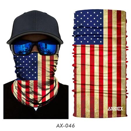 JIUSUYI AX43-64 Unisex 3D National Flag Neck Gaiter - KNAMAO